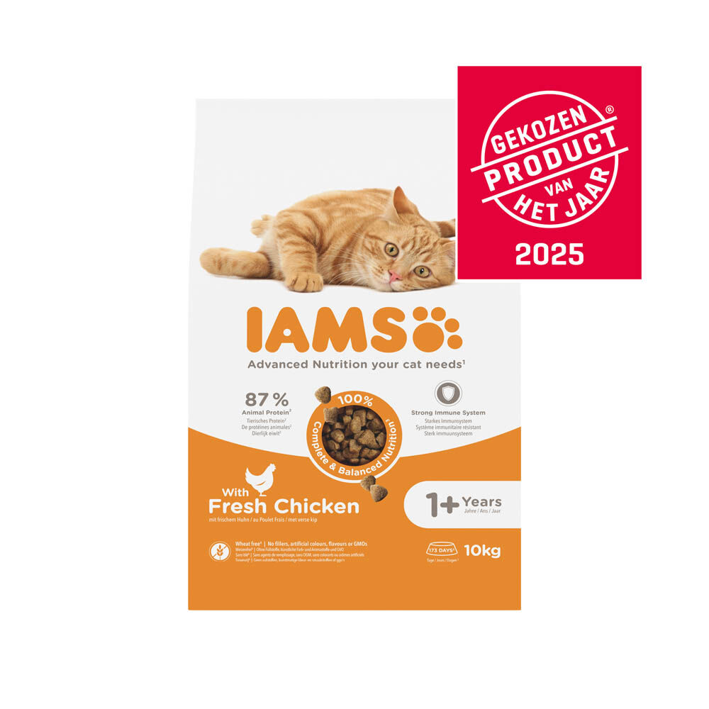 IAMS Adult - Kattenvoer - 10 Kilogram - kalkoen, kip