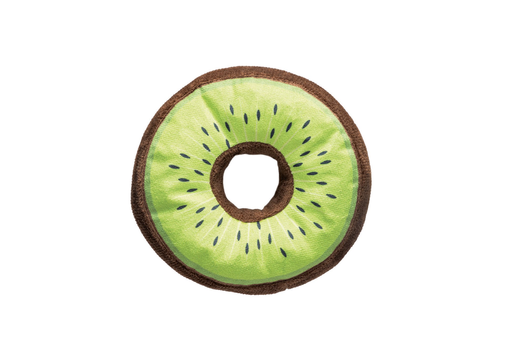 Beeztees Donut Citroen - Knuffel - Hondenspeeltje - Assorti - 5x12x12 cm