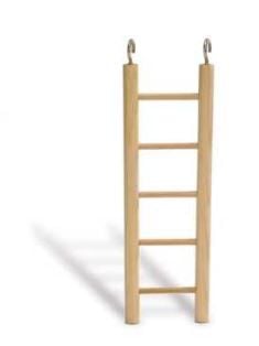 Beeztees Ladder 5 Treden - Vogelspeeltje - Bruin - 24x10x1 cm