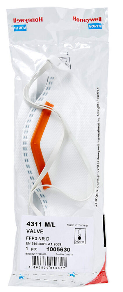 Honeywell Halfmasker 4311 FF - P3 stofmasker - Wit - 1 maat