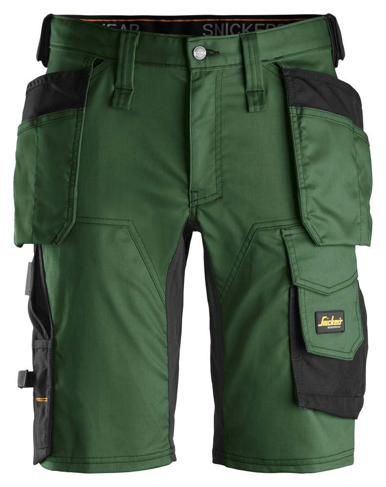 Snickers AllroundWork 6141 Stretch - Korte werkbroek - Bosgroen - 50 Snickers AllroundWork 6141 Stretch - Korte werkbroek - Bosgroen - 50