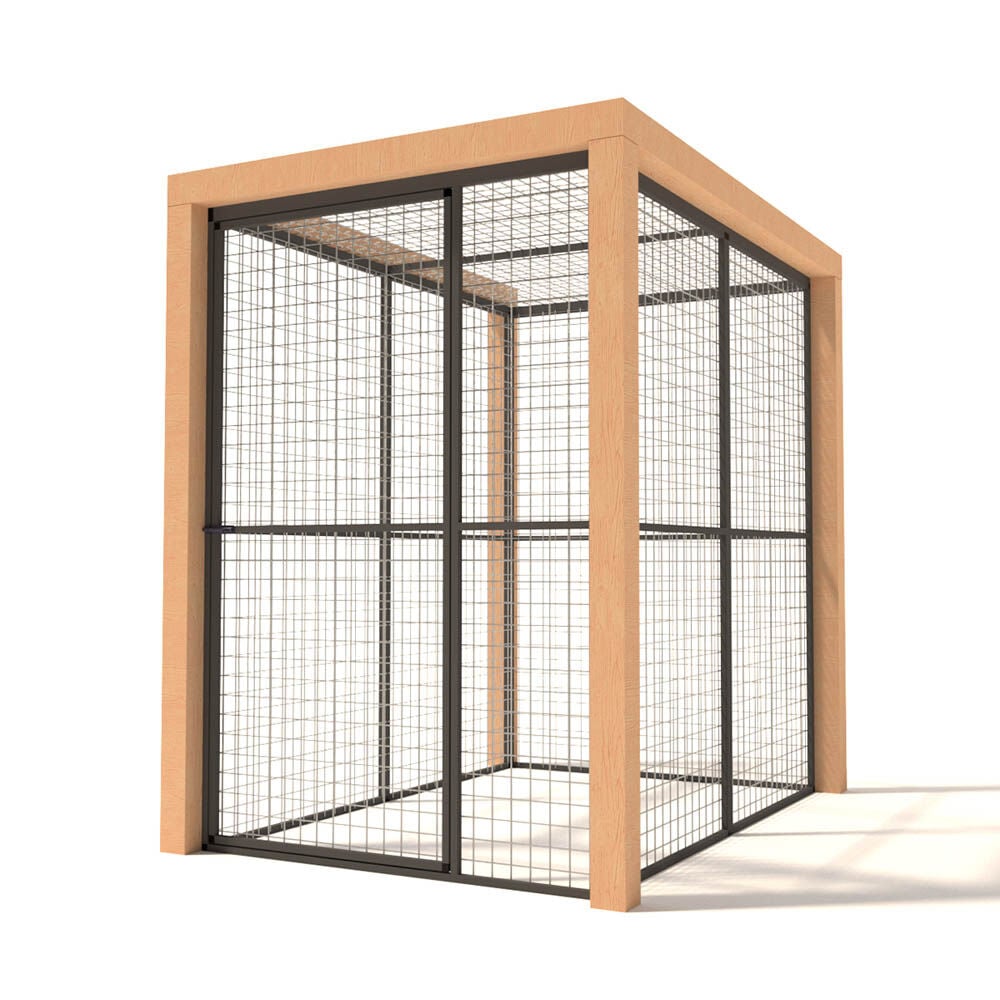 Glorenza Olivia - Kattenren - Antraciet - 187x190x139 cm Glorenza Olivia - Kattenren - Antraciet - 187x190x139 cm