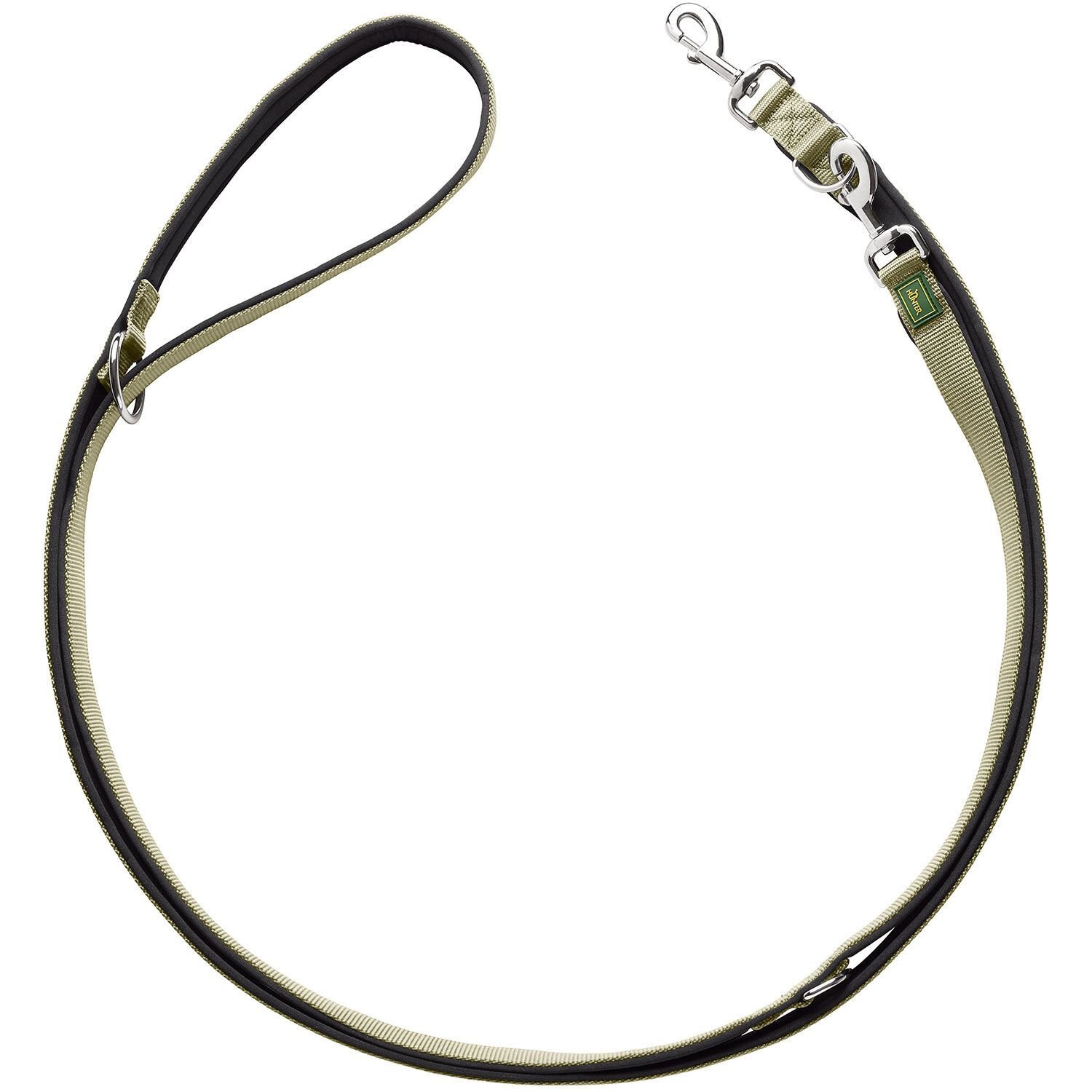 Hunter Vario Plus lijn - Hondenriem - Groen - 1.5 cm - 200 cm