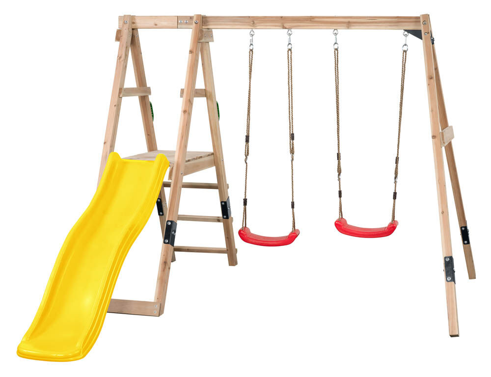 Swing King Ava - Speeltoestel - 48 Kilogram - Geel - Hout Swing King Ava - Speeltoestel - 48 Kilogram - Geel - Hout