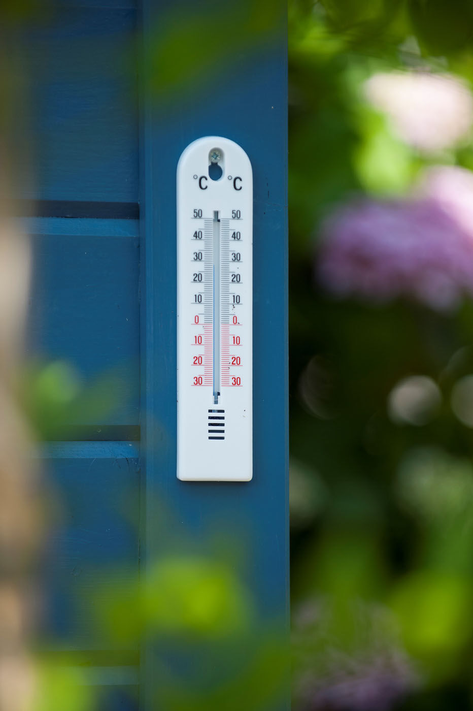Nature Muurthermometer - Regen- en Thermometers - Wit