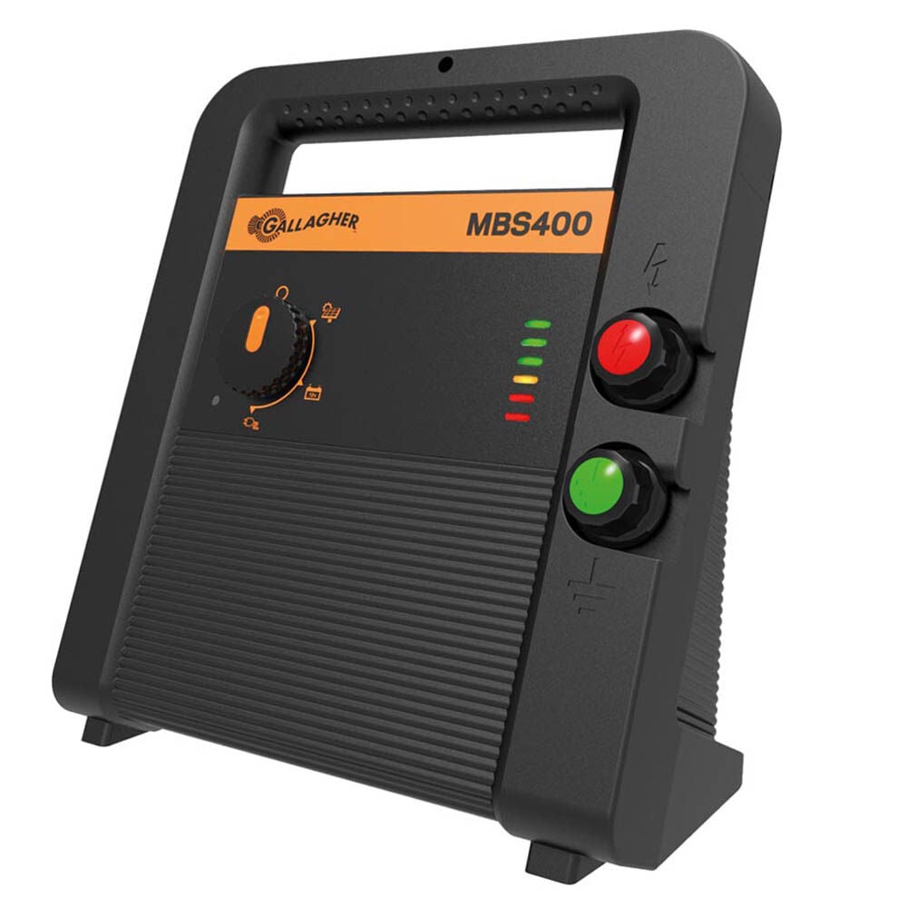 Gallagher MBS400 Met 40w solarpaneel met gratis Voltmeter - Schrikdraadapparaten - 28 cm - Multi - 230V/12V/Solar - 3.1 Joule - 25.7 cm