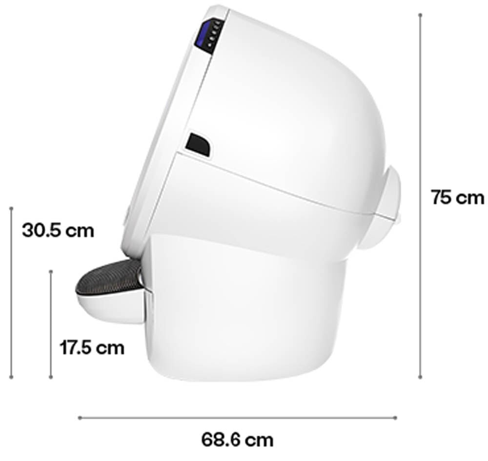 Whisker Litter Robot 4 - Automatische kattenbak - Wit - 75x56x1 cm
