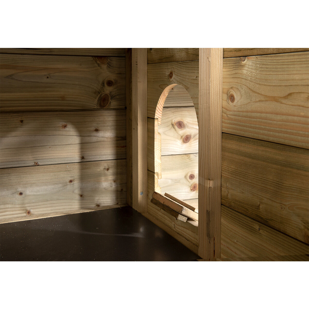 Glorenza Hooiberg Sem - Kippenhok - Naturel - Links