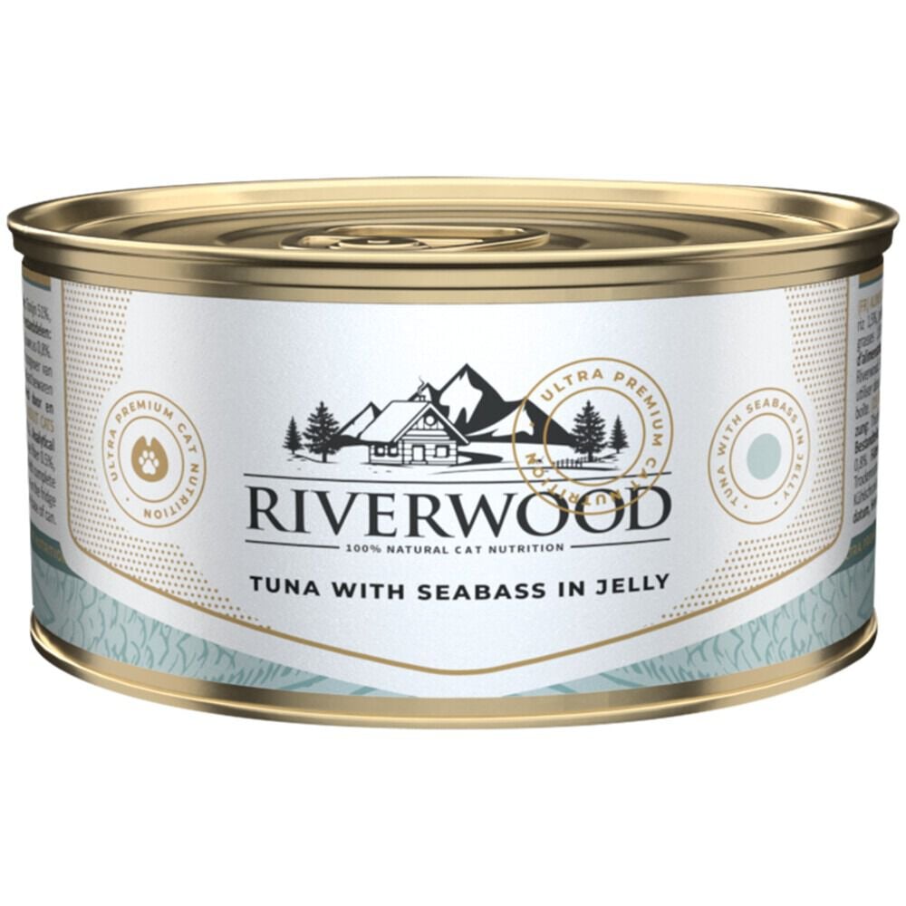Riverwood - Kattenvoer - Zeebaars - 85 Gram - Zeebaars Riverwood - Kattenvoer - Zeebaars - 85 Gram - Zeebaars