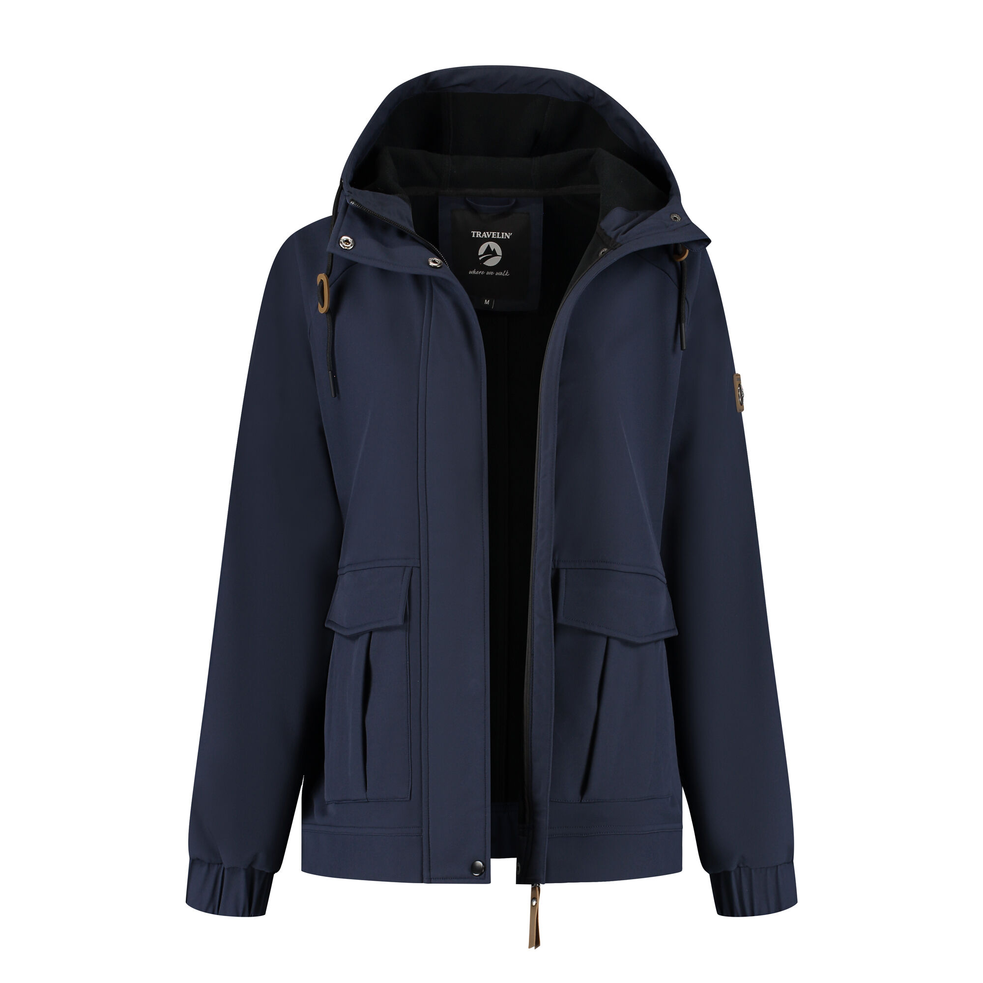 Travelin Kiara - Softshell jas - Navy - S