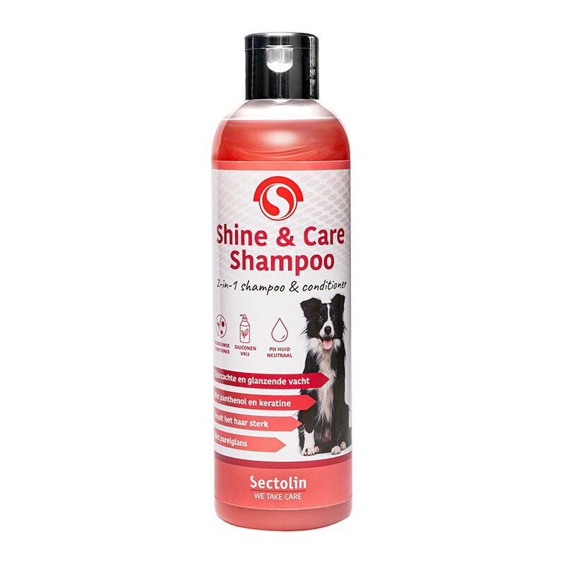 Sectolin Shine & Care - 2-in-1 Shampoo & Conditioner Hond - 250 Milliliter