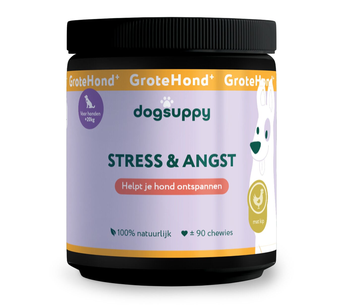 Dogsuppy Anti stress en angst - >20 kg - Kalmeringsmiddel Hond Dogsuppy Anti stress en angst - >20 kg - Kalmeringsmiddel Hond