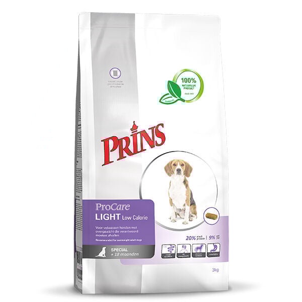 Prins ProCare Light Low Calorie - Hondenvoer - 3 Kilogram - gevogelte