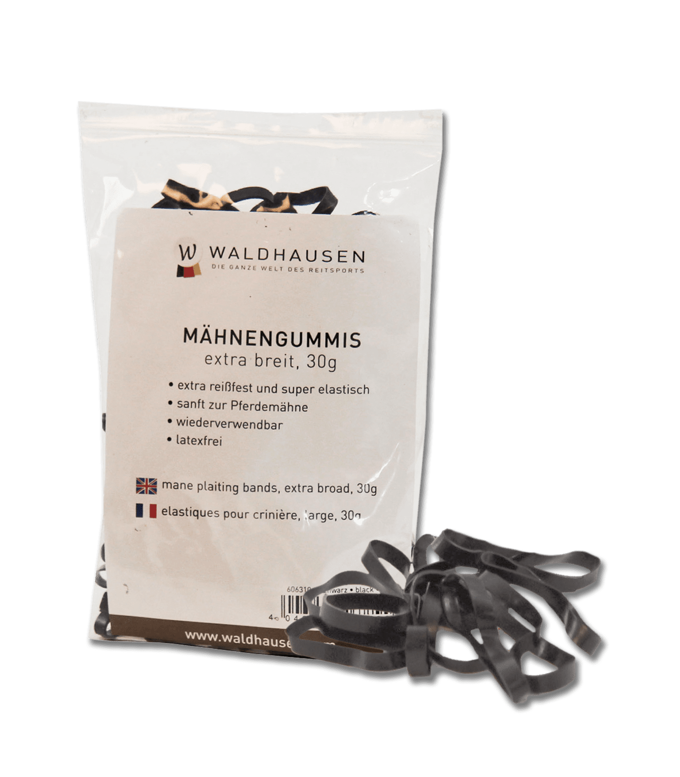 Waldhausen - Elastiekjes Extra breed - Zwart Waldhausen - Elastiekjes Extra breed - Zwart