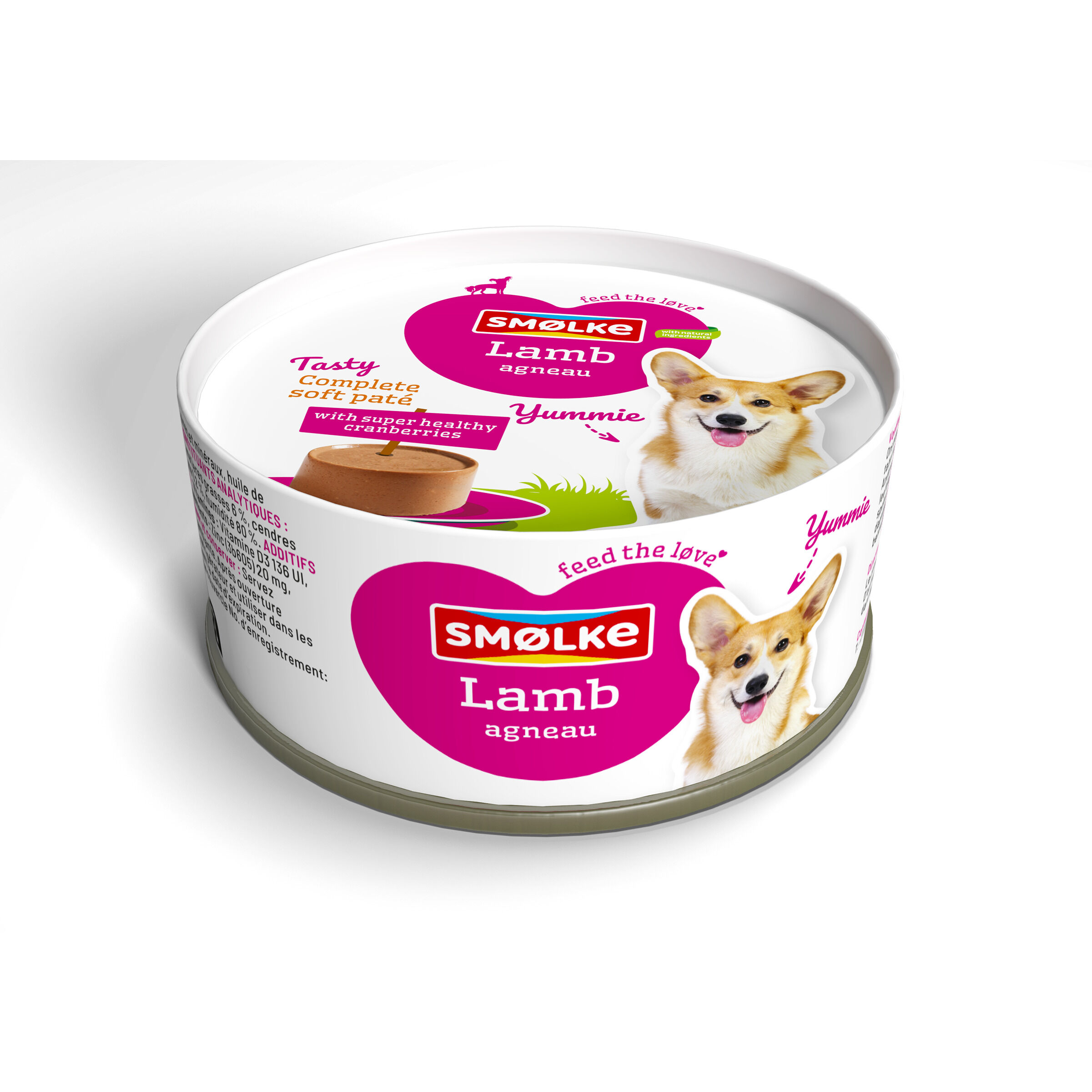 Smolke Complet Soft Paté - Hondenvoer - 125 Gram - lam Smolke Complet Soft Paté - Hondenvoer - 125 Gram - lam