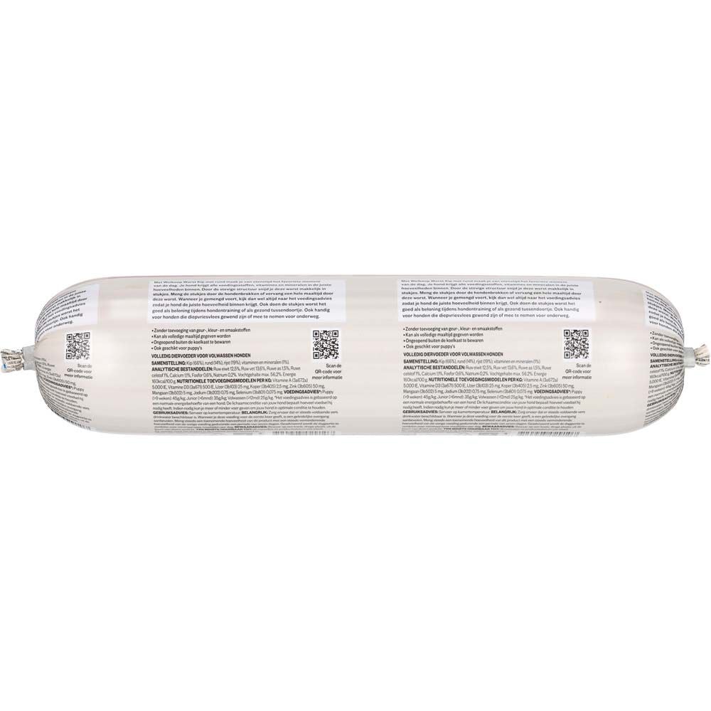 Welkoop Worst - Hondenvoer - 750 Gram - rund