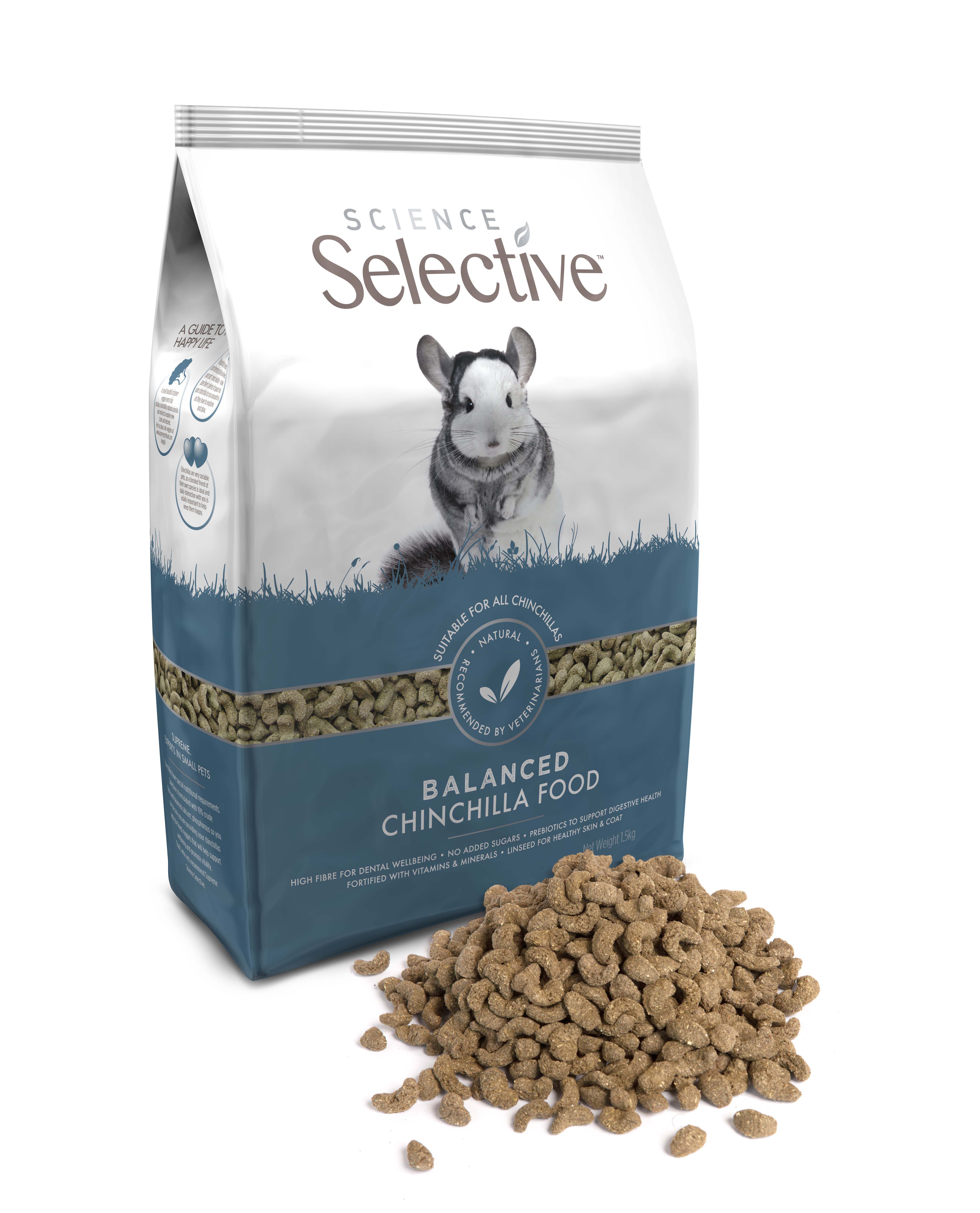 Science Selective Chinchillavoer - 1500 Gram