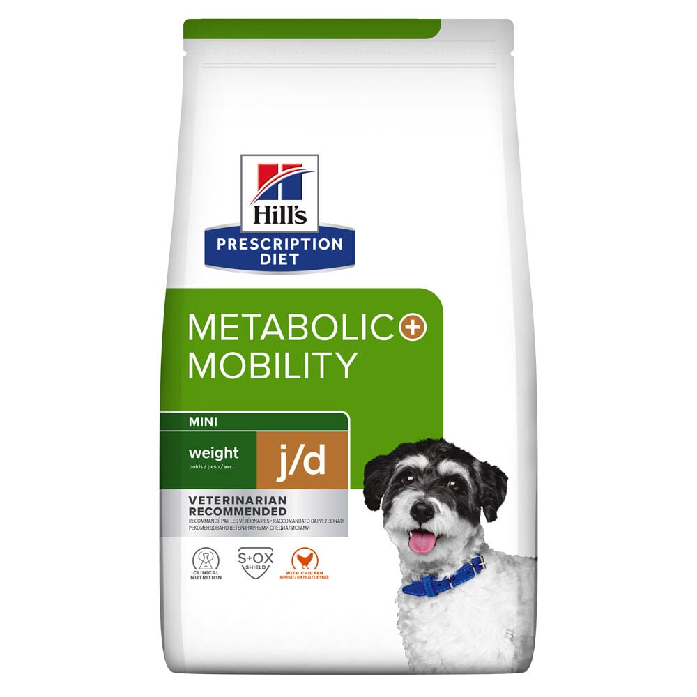Hill's Prescription Diet Metabolic + Mobility Mini Weight Management - Hondenvoer veterinair - 6 Kilogram - kip Hill's Prescription Diet Metabolic + Mobility Mini Weight Management - Hondenvoer veterinair - 6 Kilogram - kip