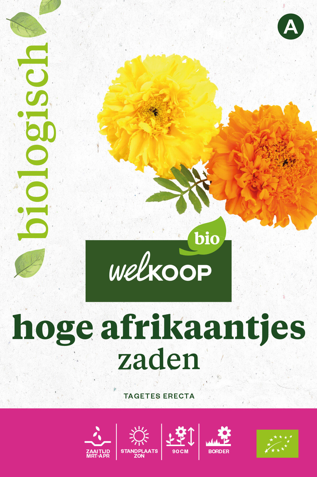 Welkoop Bio - Hoge Afrikaantjes Zaden Welkoop Bio - Hoge Afrikaantjes Zaden