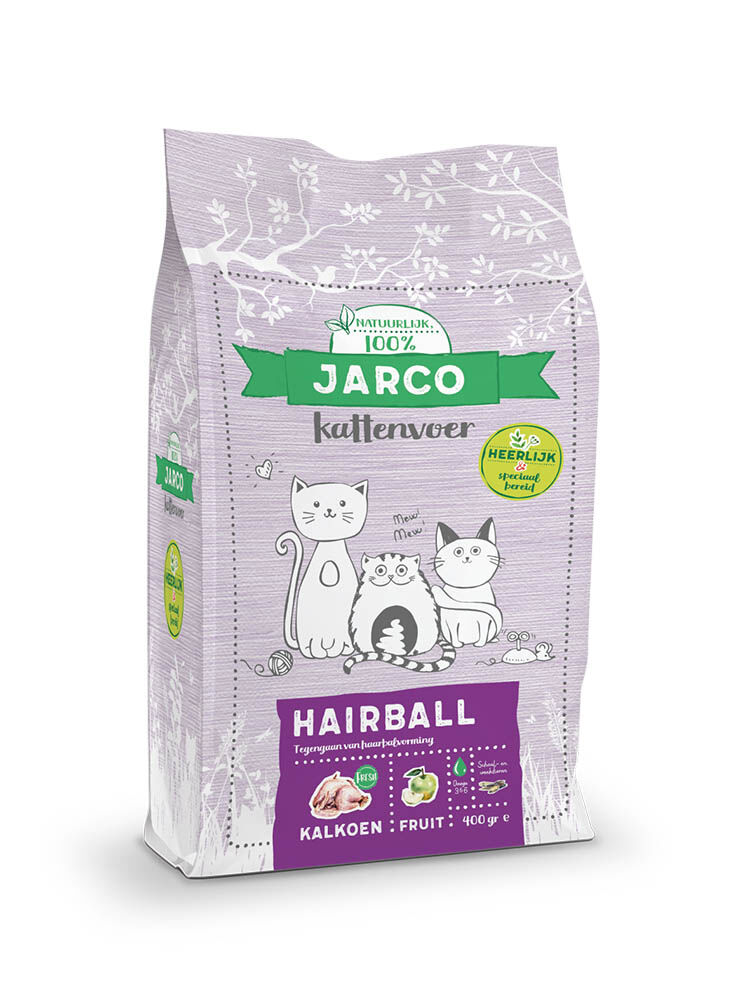 Jarco Hairball - Kattenvoer - 2 Kilogram - kalkoen Jarco Hairball - Kattenvoer - 2 Kilogram - kalkoen