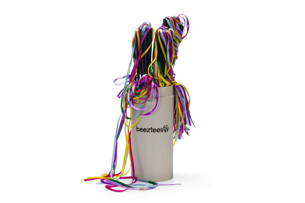Beeztees Hengel Gekleurd lint - Kattenspeeltje - Multi