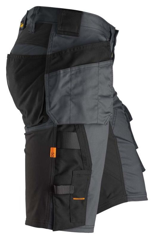 Snickers AllroundWork 6141 Stretch - Korte werkbroek - Grijs - 62
