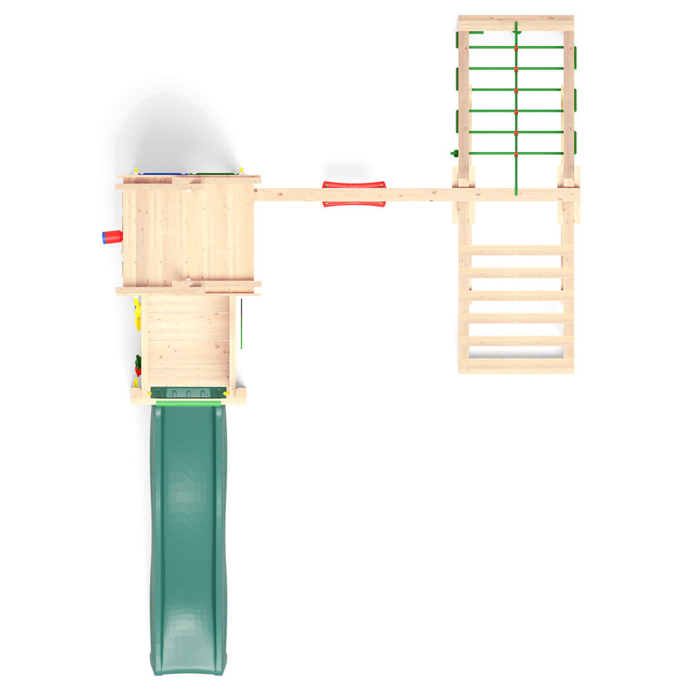 Jungle Gym Vinstra Douglas - Speeltoestel - Donker groen - Douglas hout
