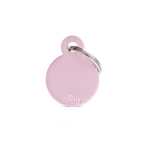 My Family Rond - Hondenpenning - roze - S My Family Rond - Hondenpenning - roze - S