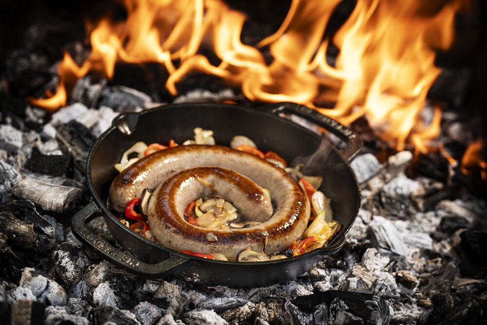 The Windmill Genuine Dutch Cast Iron - Skillet - Zwart - Large