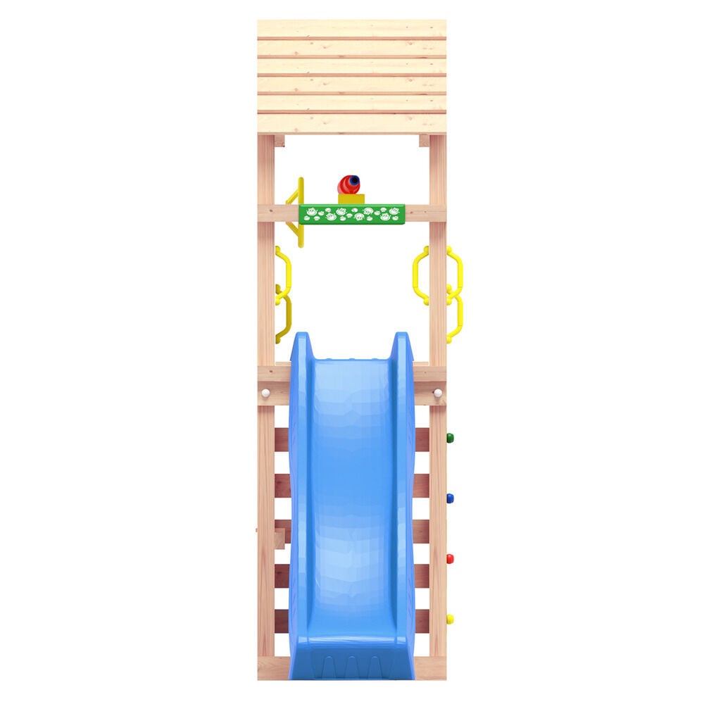 Jungle Gym Moss Grenen - Speeltoestel - Blauw - Grenenhout