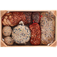 Welkoop - Tuinvogelvoer pakket in kistje - 1480 Gram
