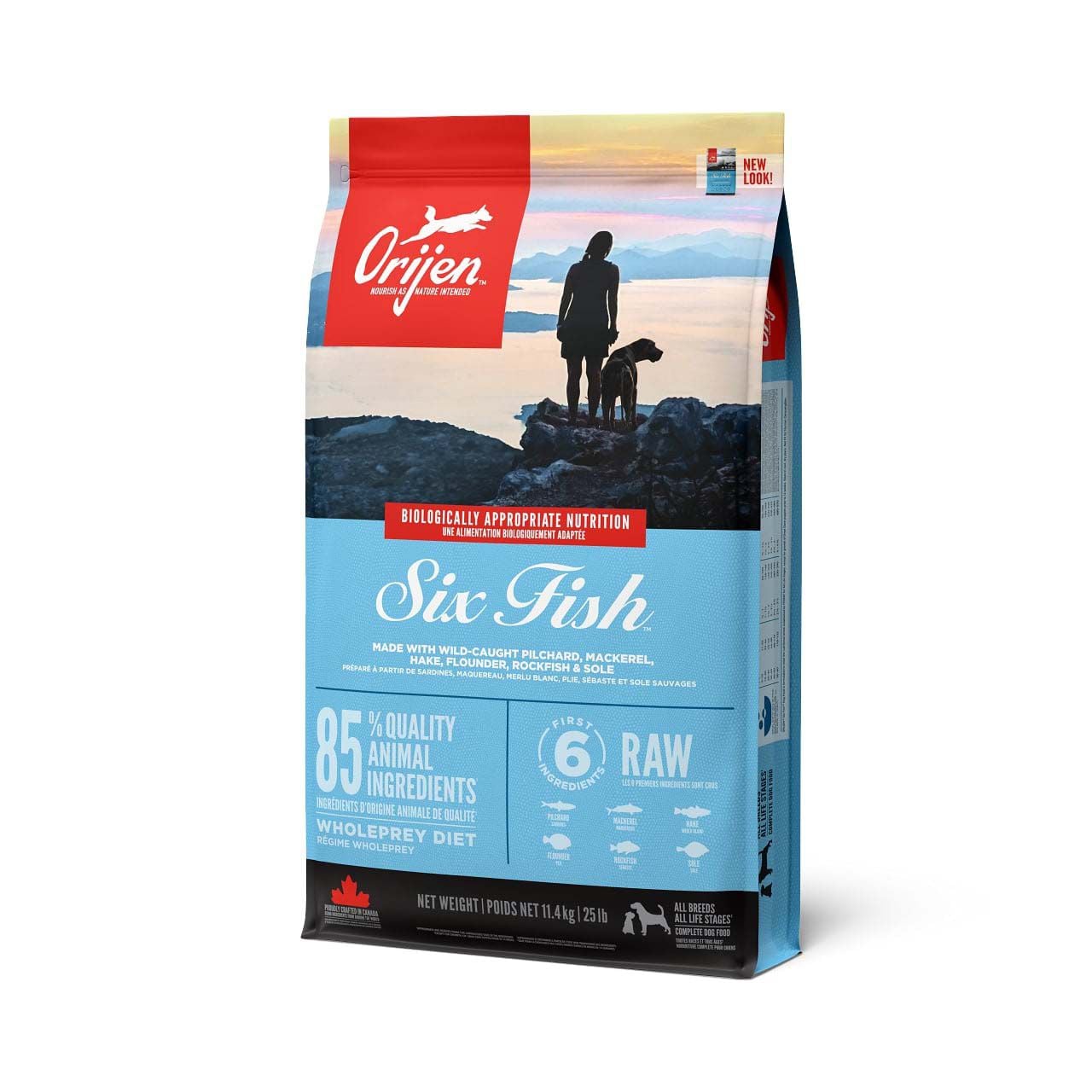 Orijen Six Fish Dog Whole Prey - Hondenvoer - 11.4 Kilogram - vis Orijen Six Fish Dog Whole Prey - Hondenvoer - 11.4 Kilogram - vis