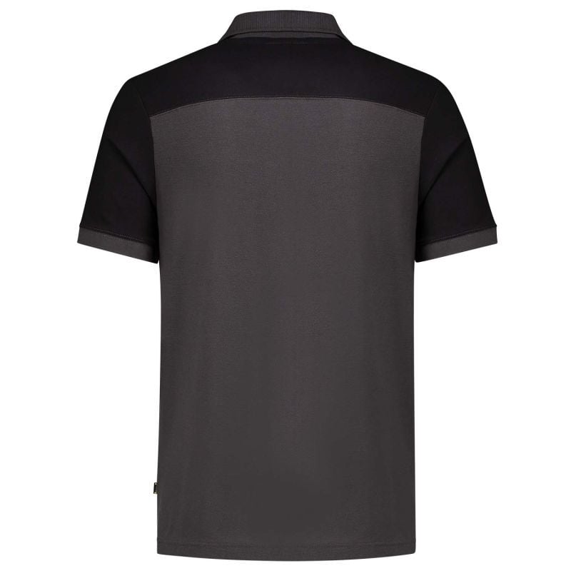 Tricorp Bicolor Naden  - Poloshirt - Donkergrijs Zwart - 4XL
