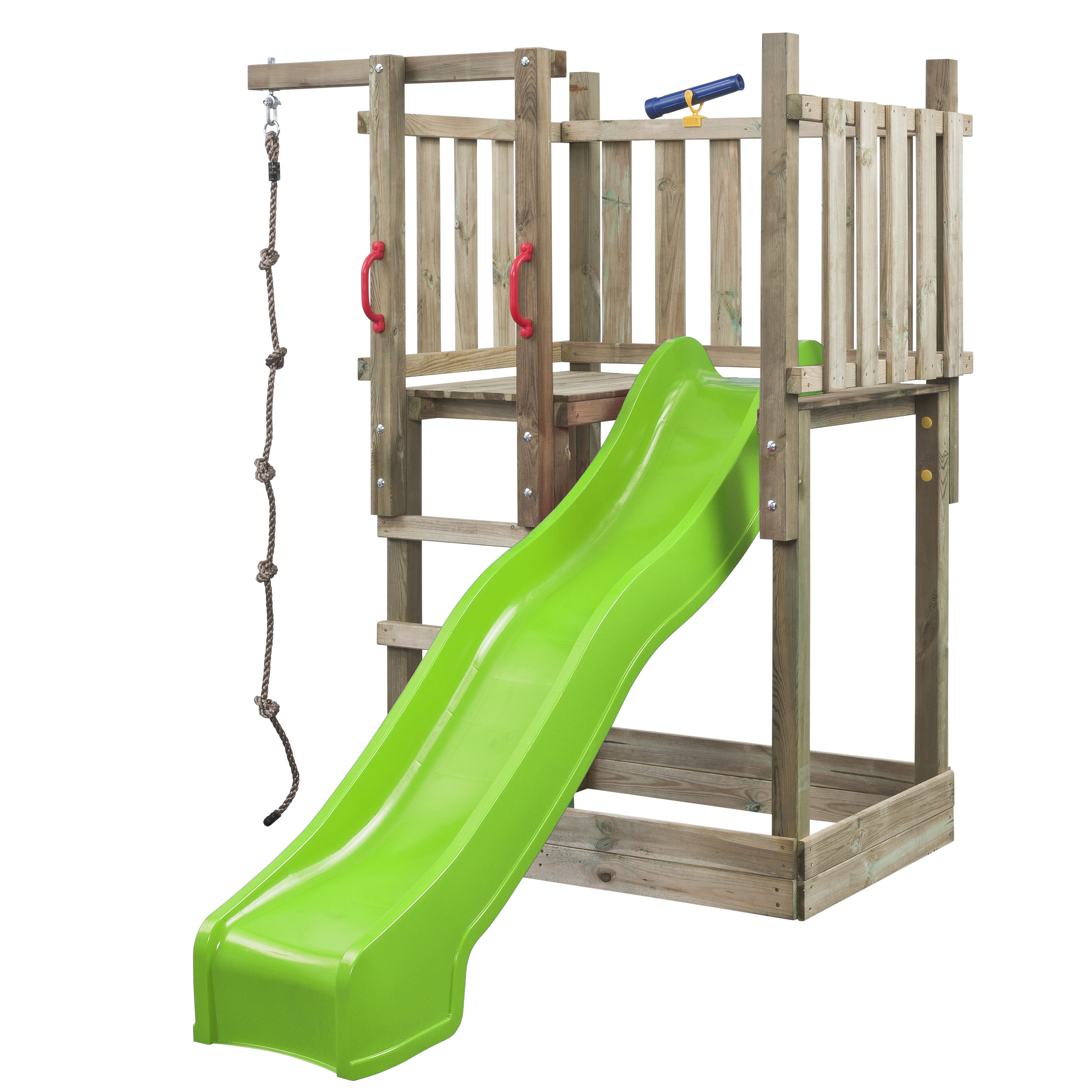 Swing King Mario - Speeltoren - Appelgroen - Hout