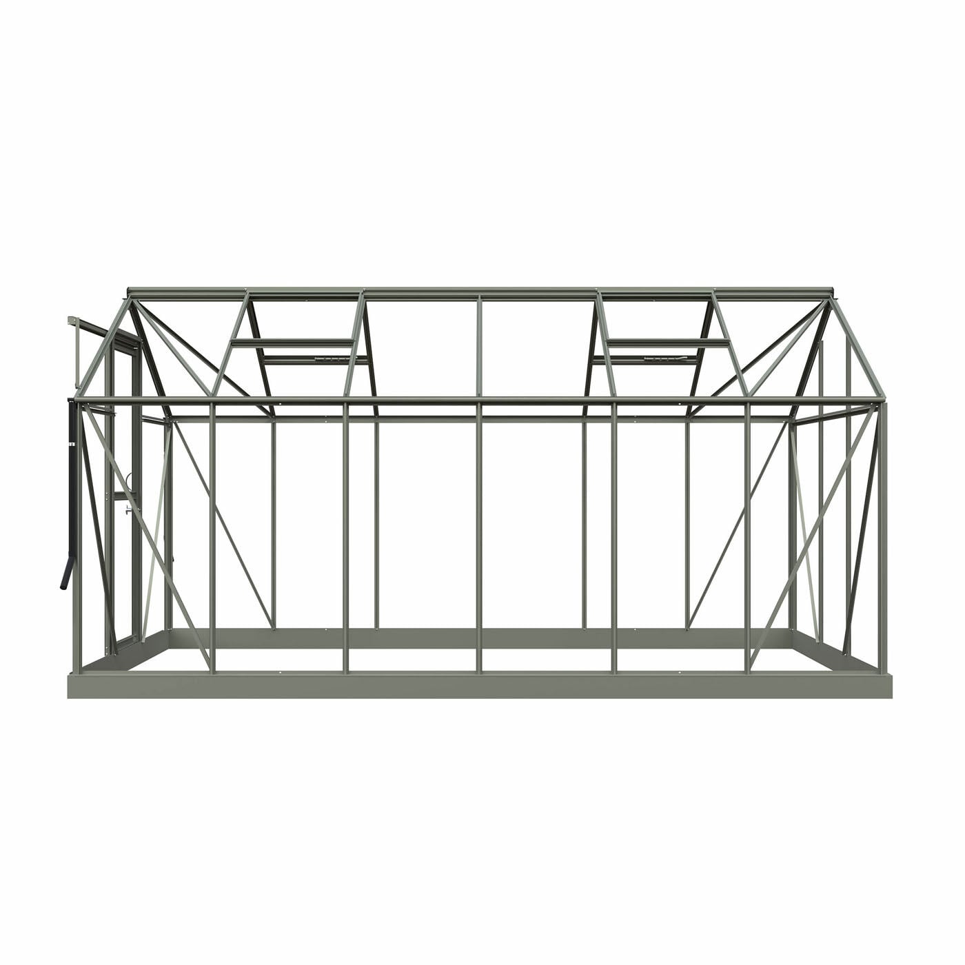 Royal Well Mary IV - Tuinkas - Groengrijs - 241x212x425 cm - Veiligheidsglas