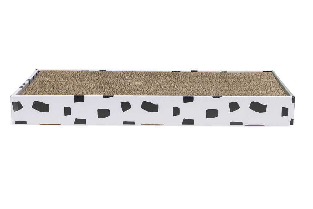 Beeztees Jixy Karton - Krabplank - Wit Bruin - 10x47x10 cm