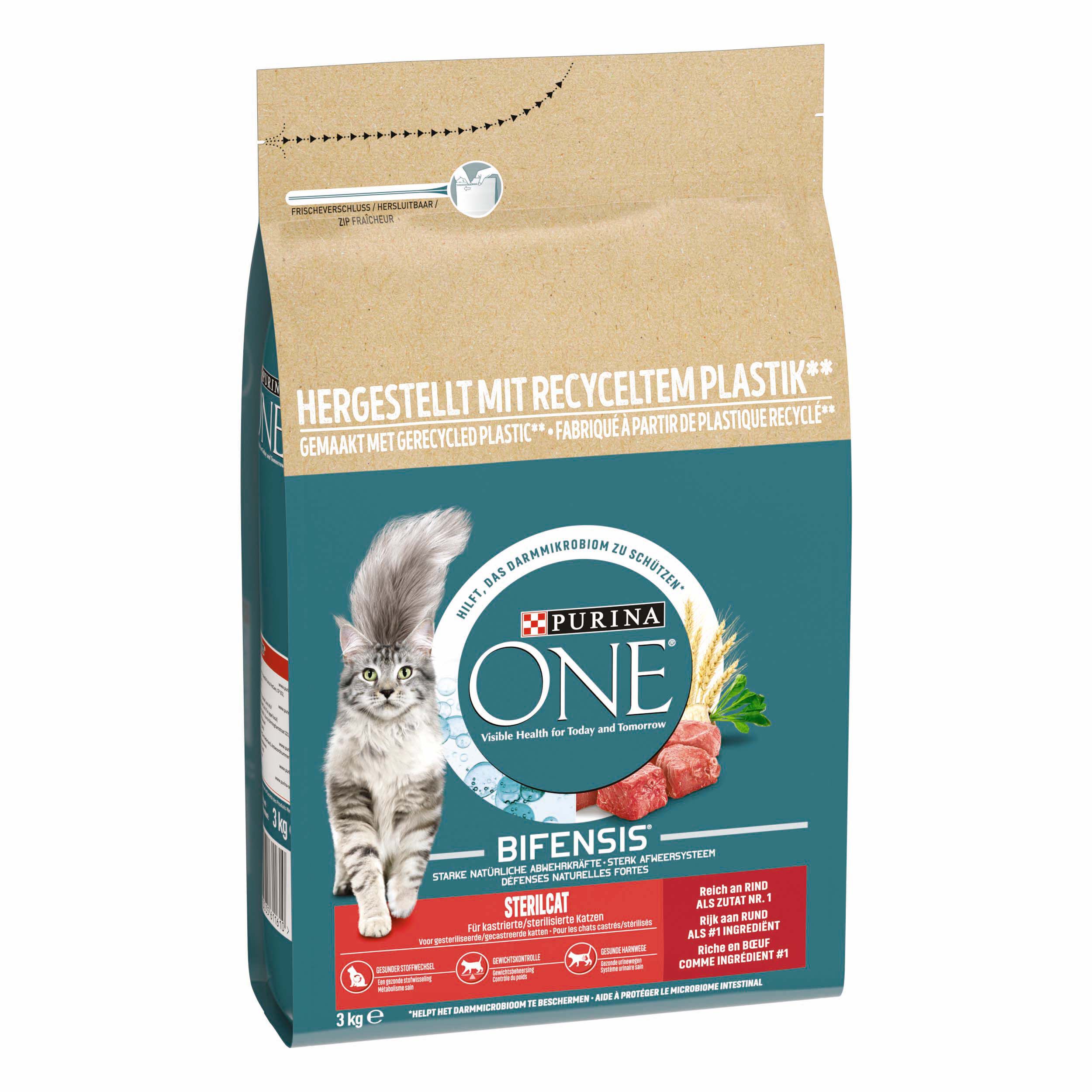Purina One Sterilcat - Kattenvoer - 3 Kilogram - rund Purina One Sterilcat - Kattenvoer - 3 Kilogram - rund