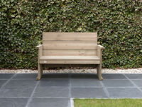 Talen Buitenmeubelen Lisse - Tuinbank - Bruin - 93x60x127 cm