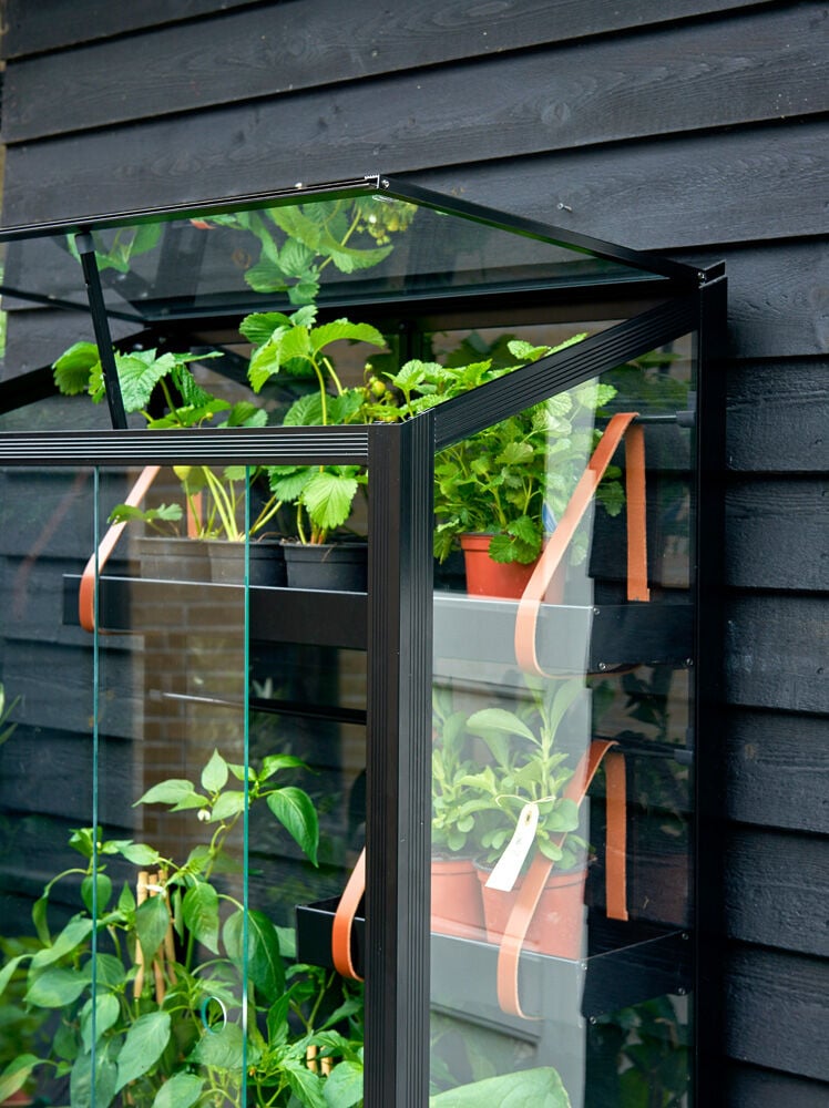 Juliana City  - Muurkas - Zwart - Veiligheidsglas