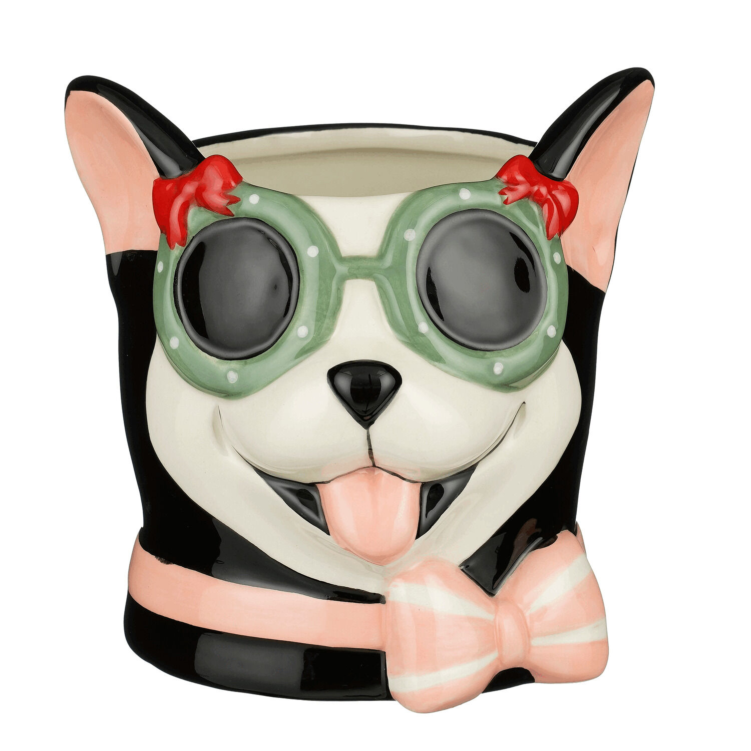 Mica Decorations Hond met Bril - Kerstpot Mica Decorations Hond met Bril - Kerstpot