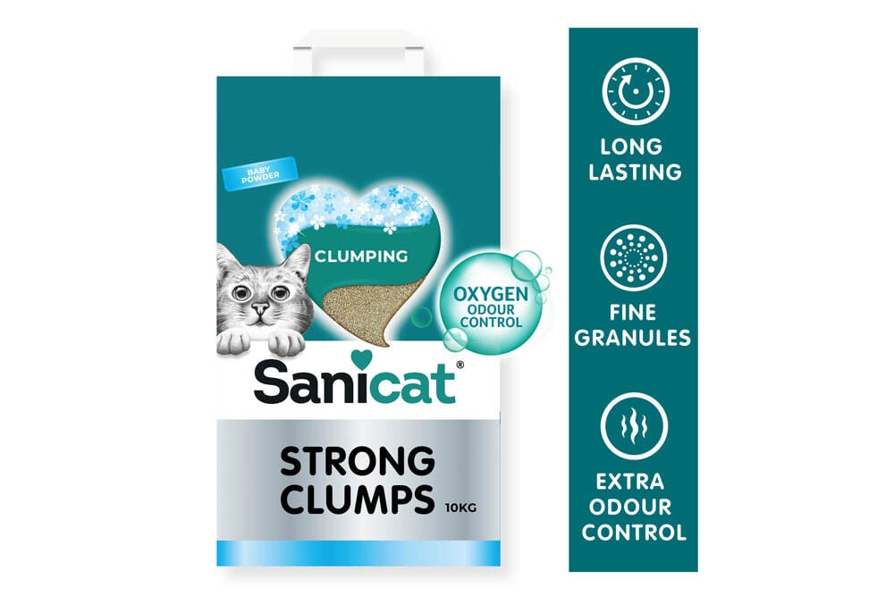 Sanicat Strong Clumps - Kattenbakvulling - Heel fijn - 10 Kilogram