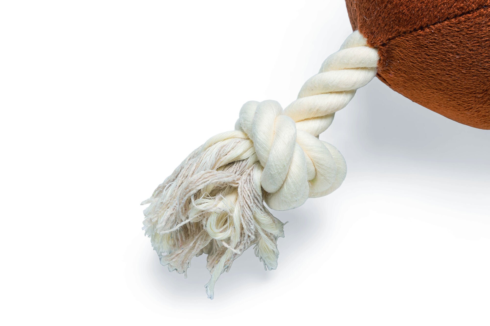 Beeztees Rugbybal Pluche - Knuffels - Flostouw -Hondenspeelgoed