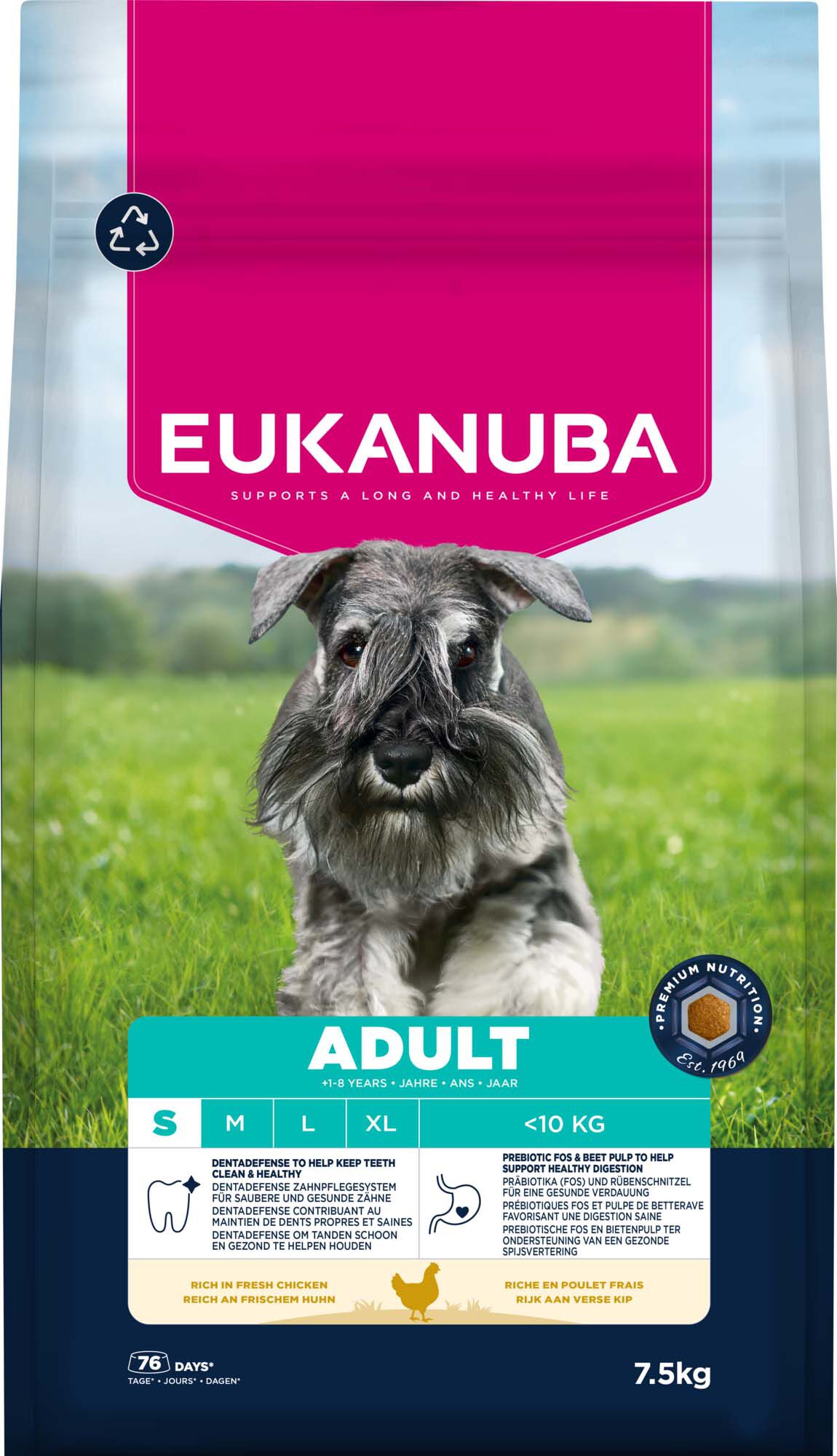 Eukanuba Adult Small - Hondenvoer - 7.5 Kilogram - kip Eukanuba Adult Small - Hondenvoer - 7.5 Kilogram - kip