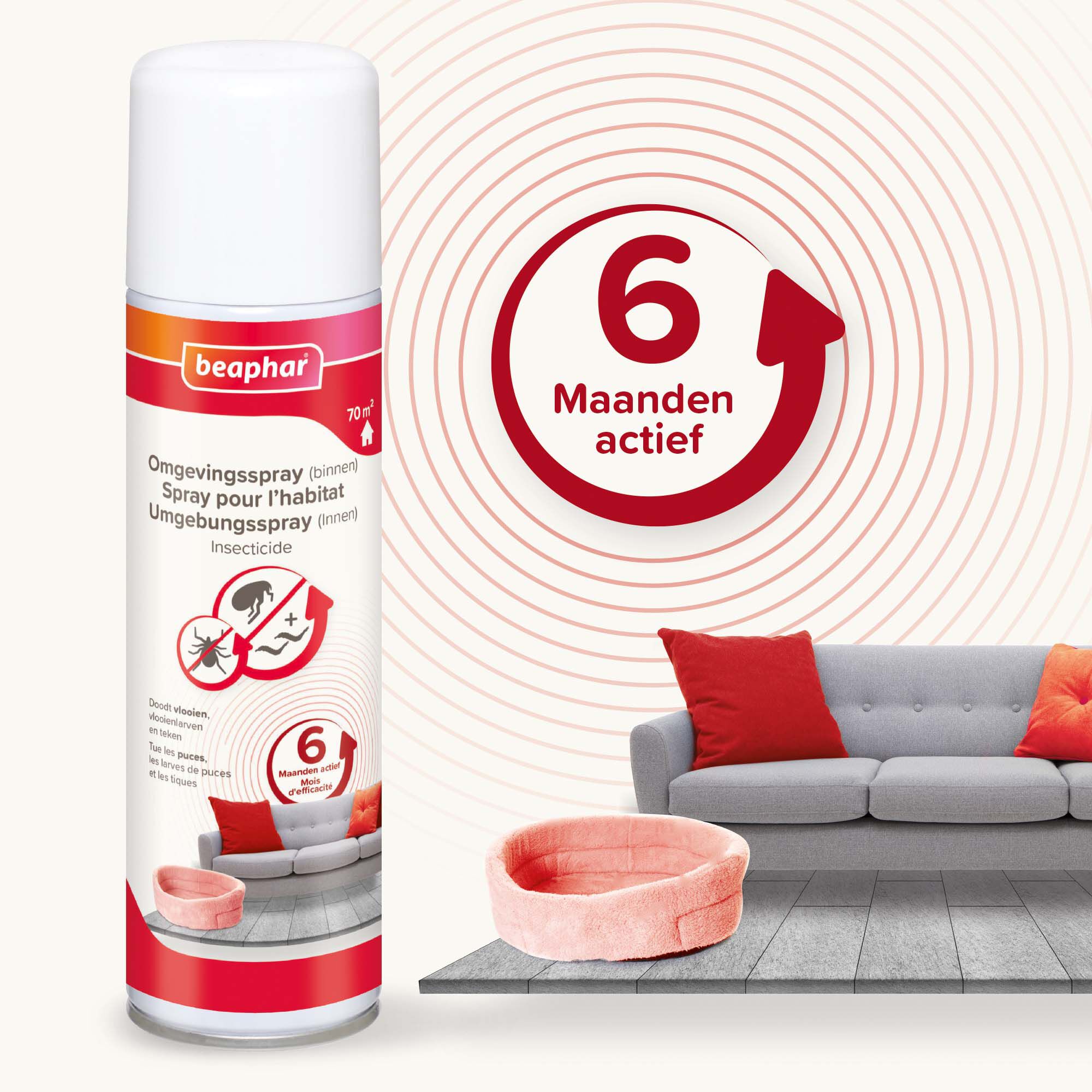 Beaphar - Anti Vlooien Hond - Omgevingsspray - 250 Stuks