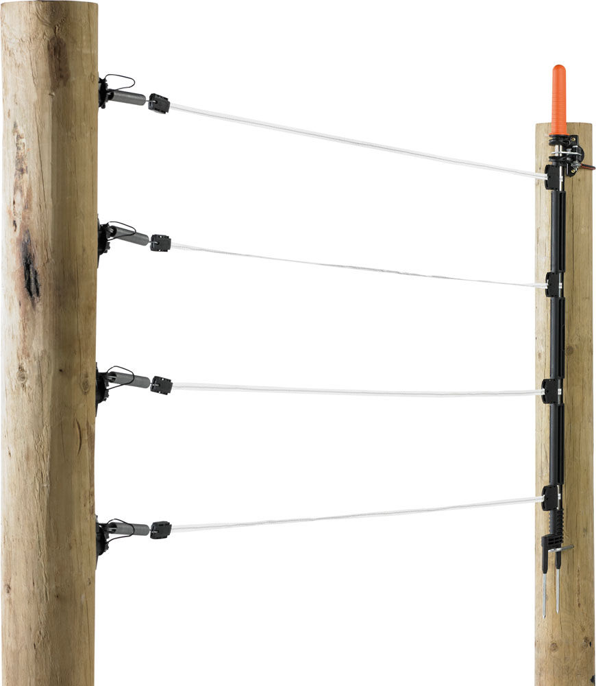 Gallagher - Meerdraadse doorgangset 4x12,5mm lint - 7 cm - 6 Meter - Wit - 120 cm - 600 cm Gallagher - Meerdraadse doorgangset 4x12,5mm lint - 7 cm - 6 Meter - Wit - 120 cm - 600 cm