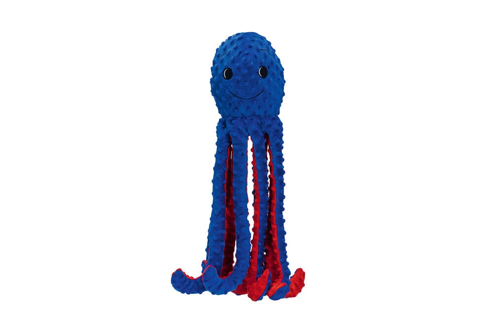 Beeztees Octopus Amy Knuffel - Hondenspeelgoed - blauw - 5x16x56 cm