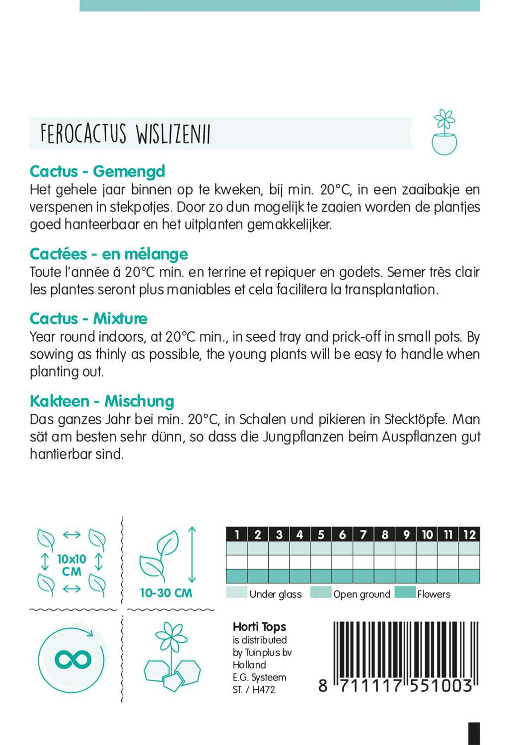 Horti Tops Mixture Cactus - Bloemzaden