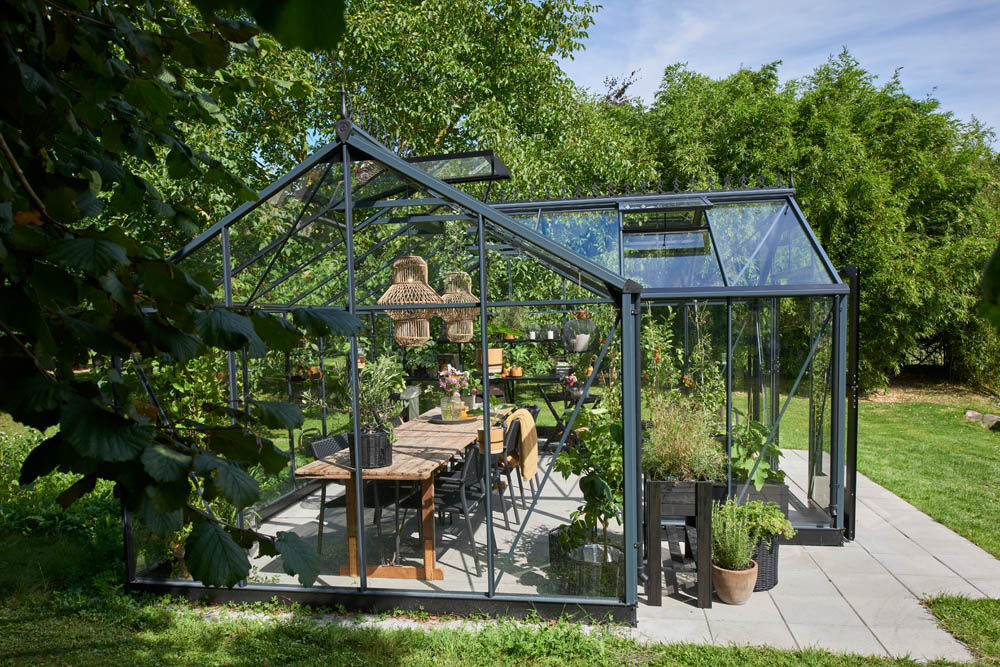 Juliana Orangeri - Tuinkas - Grijs - 267x583x493 cm - Veiligheidsglas