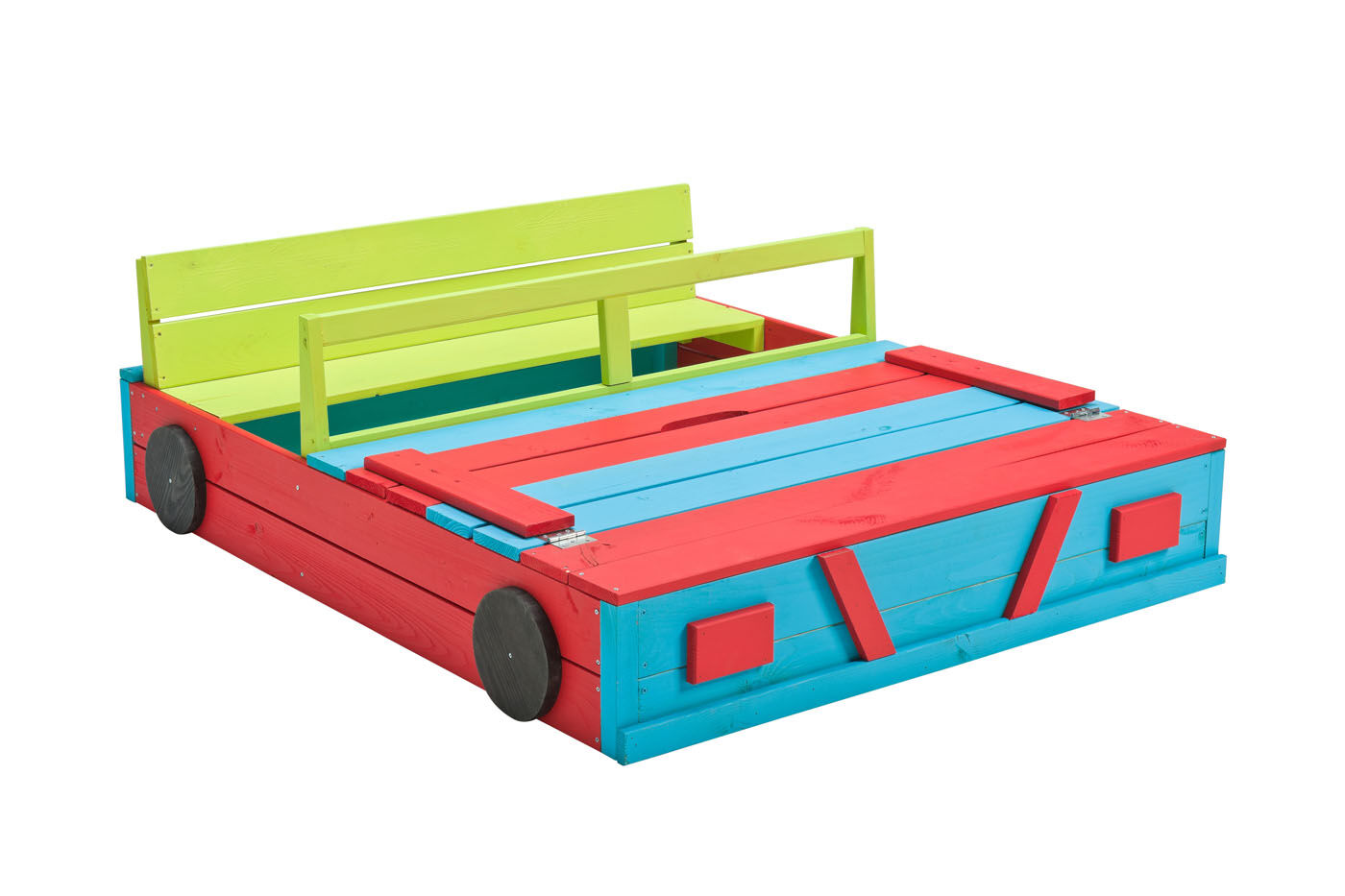 Swing King Auto - Zandbak - Geïmpregneerd fsc hout Swing King Auto - Zandbak - Geïmpregneerd fsc hout