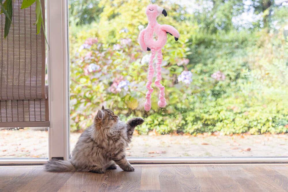 Beeztees Flamingo Cara - Kattenspeeltje - Roze